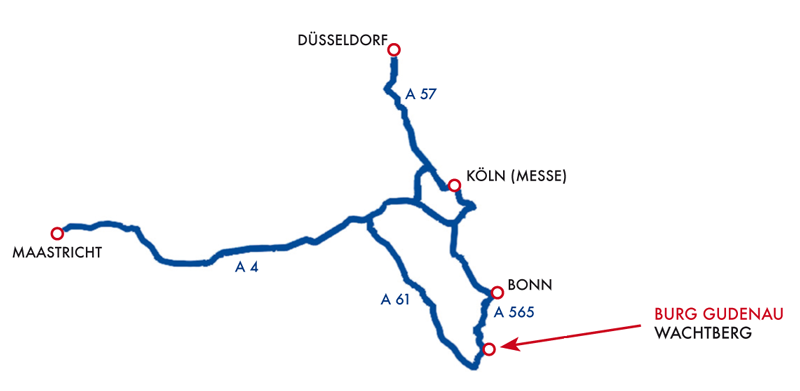 Map Burg Gudenau